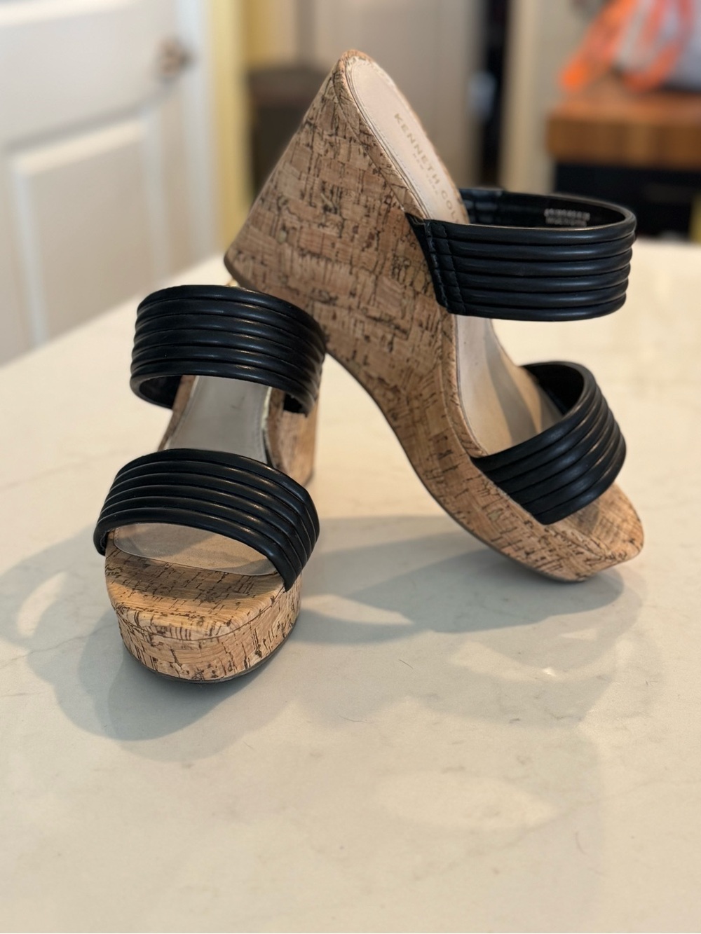 Kenneth Cole cork wedge